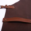BBQ leather apron - the butcher detail with design
