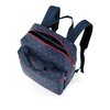 everyday backpack M mixed dots red detail with name