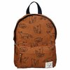 children's backpack beasties brown detail with name