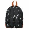 kids backpack black and white planes detail with name