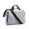 laptop bag rhombus light gray detail with name