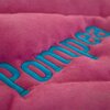 saddle pad puff detail with name