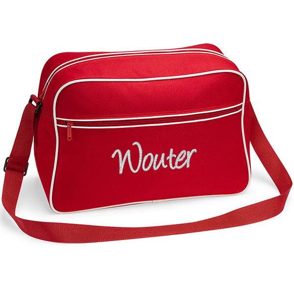 shoulderbag with name embroidered personalized BagBase