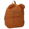 children's backpack pret buddies for life brown with name