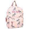children's backpack to the zoo pink with name