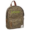children's backpack beasties army green with name