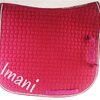 saddle pad crystal (corner filled with crystals) with name