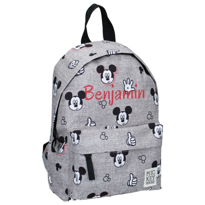 kids backpack little Mickey Mouse grey