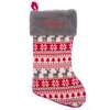 scandinavian christmas stocking reindeer with 