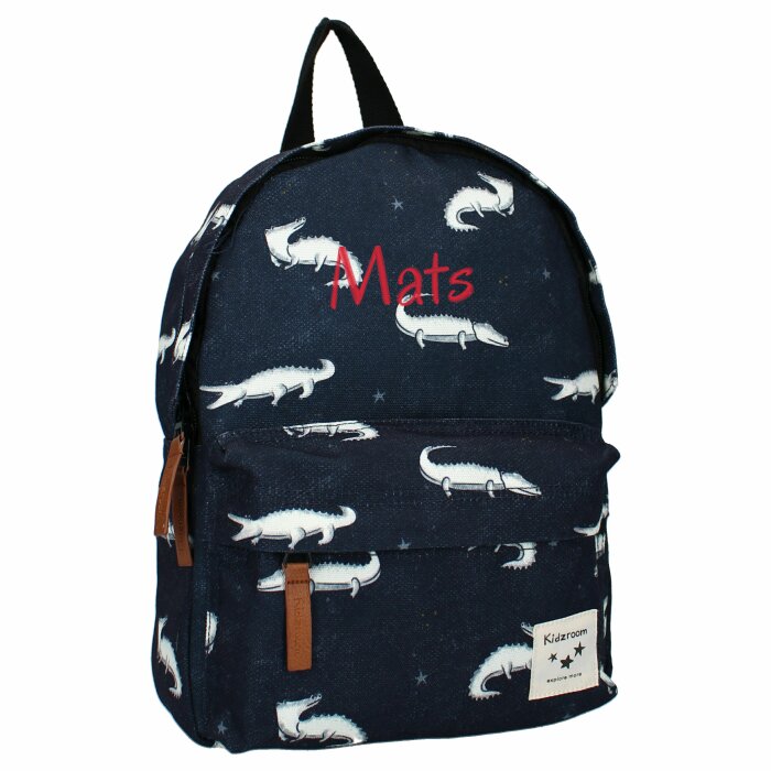 children's backpack wondering wild navy