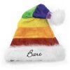 christmas hat rainbow with name
