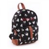 kids backpack black & white with name